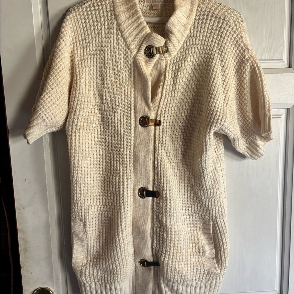 Michael Kors Cream Cardigan Sweater